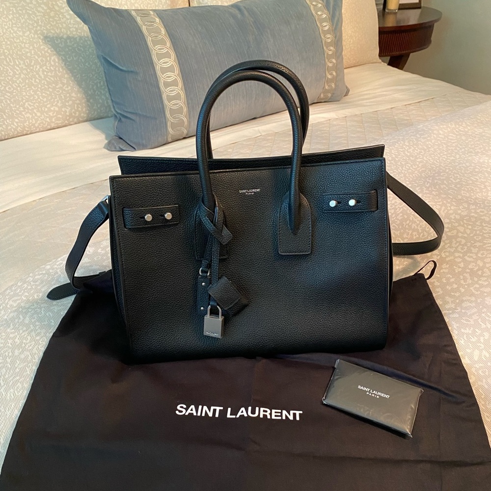 Authentic Saint Laurent Sac De Jour Handbag